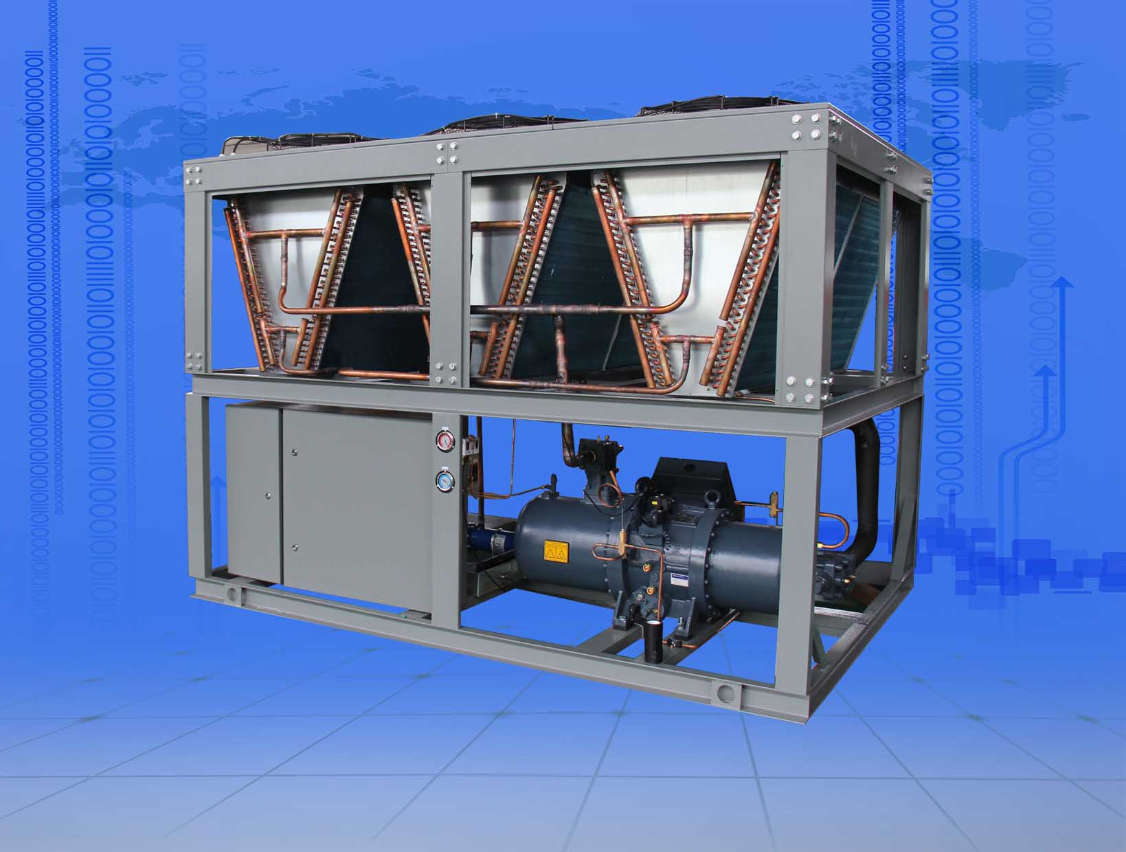 化工業(yè)用風(fēng)冷式鹽水低溫制冷機(jī)組